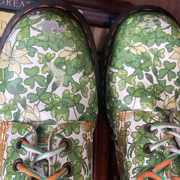 Rare! Dr Martens Limited Edition St Patrick’s Day Shamrock 1460 Boots W 10 | M 9 - Picture 9 of 15